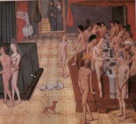 Bains nus au Moyen Âge