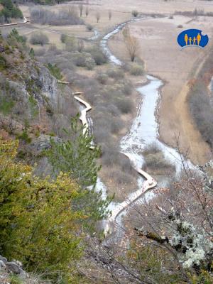 Le Marais vu des Tours de Rochebrianne.