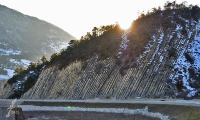 Site géologique de la Charce.