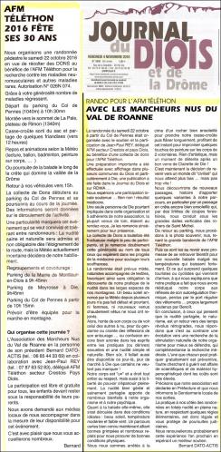 AFM Téléthon 2016