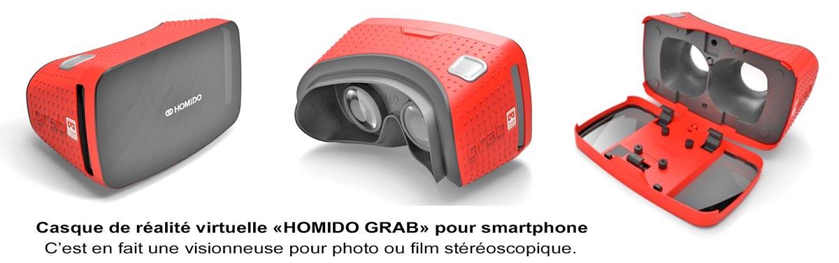 Casque Réalité Virtuelle HOMIDO-GRAB