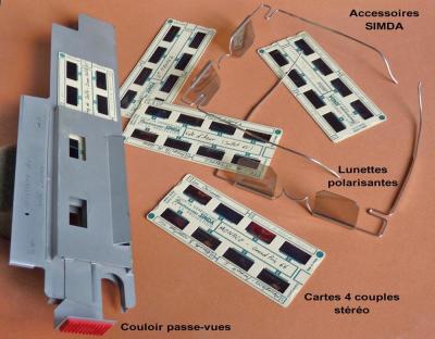 Couloir, lunettes, Cartes stéréo