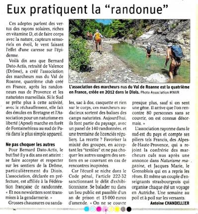 Le Dauphiné parle de nous