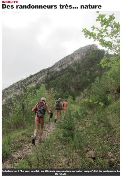 Des randonneurs très nature