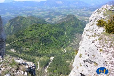 Pistes forestières 300 mètres plus bas.