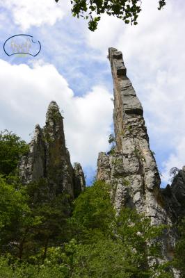 La roche principale formant les Sucettes.
