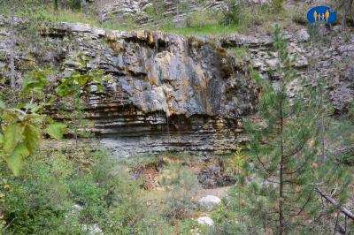 Ruisseau de La Rochette - Cascade presque à sec en cette saison.