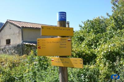 L'arrivée au village des Gallands.