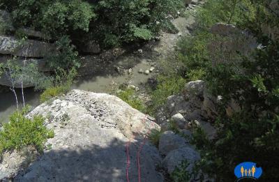 Vue du haut de la dernière cascade.