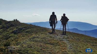 Sur la crête de la montagne de Praloubeau.