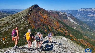 Montagne de Praloubeau - Descente sur le Col de Volvent.