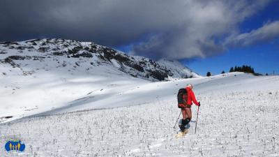 Malgré l'altitude, la neige est peu abondante.