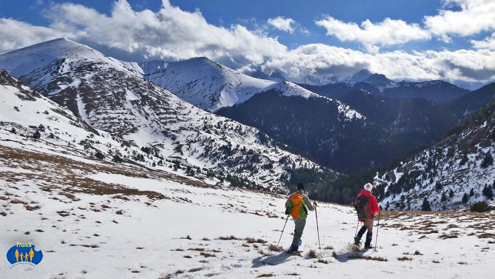 Descente vers le vallon.