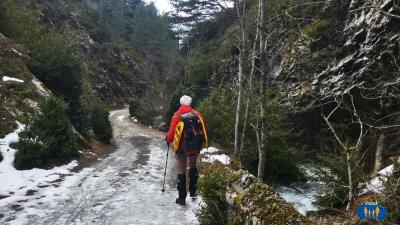 Retour par la piste vers nos voitures.