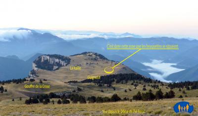 Glandasse, plateau des bergeries de Chatillon.
