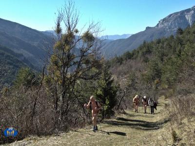 Une partie de la montée sur un joli chemin.
