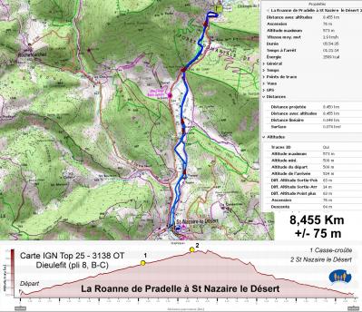 La roanne de pradelle a st nazaire le desert