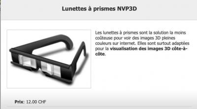 Lunettes à prisme nvp 3d