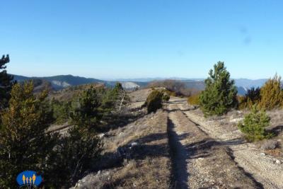 La piste à l'arrivée aux antennes.
