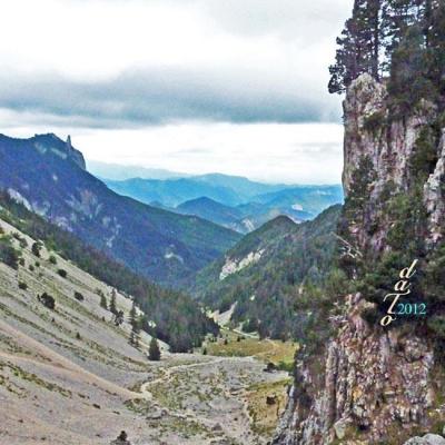 Pas de Chabrinel - Les Gravelles -  Descente vers Romeyer