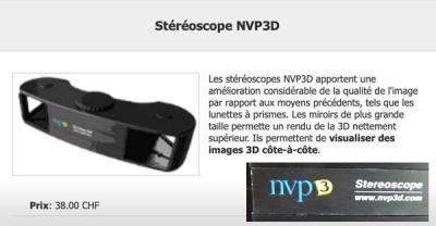 Stéréoscope à miroirs nvp 3d
